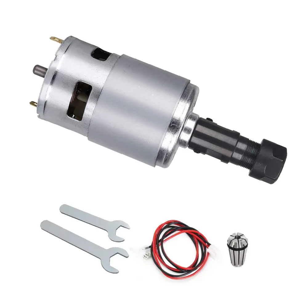 

775 Motor High Torque 12V/24V DC High Power Replacement Spindle for CNC3018 Engraving Machine Laser Cutter