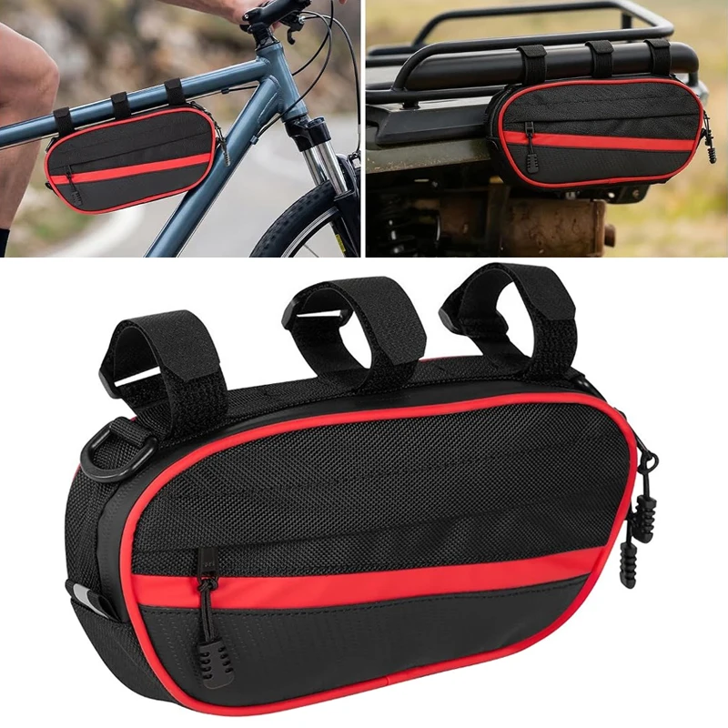 UTV Roll Bar Grab Handle Storage Bag 1680D Water 11"x5" Passenger Handle Pouches for Golf Cart Bike 1pc