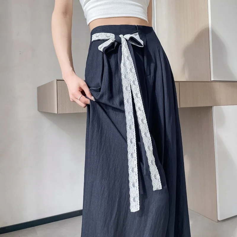 Damesbroeken Hoge taille Chique en elegant G Klassieke trends 2025, geheel medium vintage broeken, outfits Xxl damesbroeken met wijde pijpen