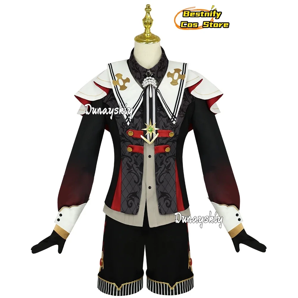 CosplaySuou Tsukasa Cosplay Game Ensemble Stars Fallen Angels Costume Medieval Vintage Knight Set Suou Tsukasa Role-play Wig Pro