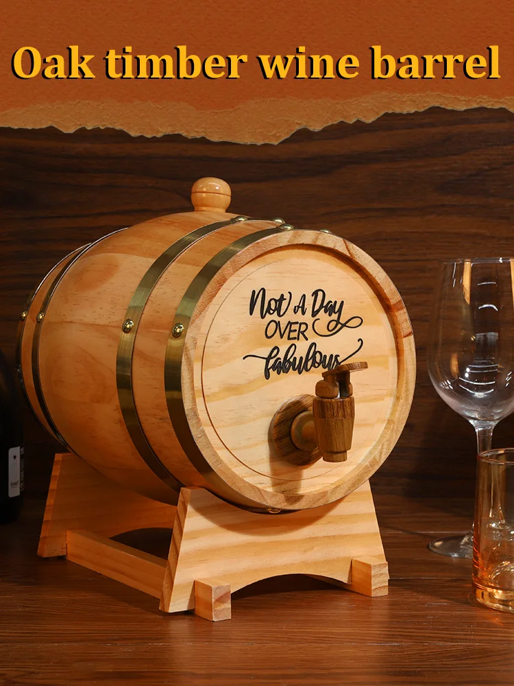 For Whiskey Bourbon Cocktails Rum 3L Engraved Whiskey Barrel with Stand Bung and Spigot Wooden Whiskey Barrel Bourbon Barrel