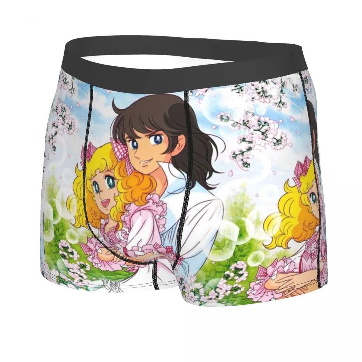 Custom Cool Girls Comics Animation Candy Candy Boxers Shorts Underpants Male Stretch Briefs Underwear