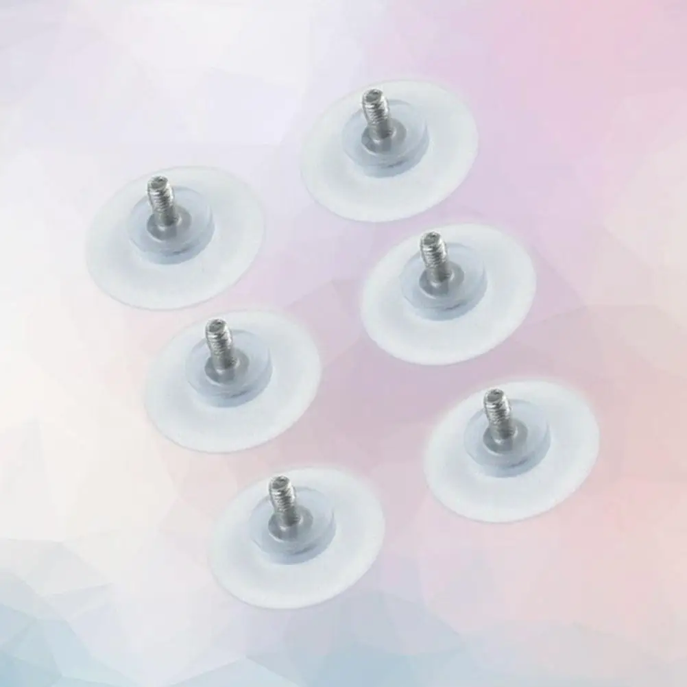 6 Pcs Suction Cups PVC Strong Rubber Base Glass Work Suction Cups Sucker Hanger Desk Anti Collision HomeDecoration Holiday
