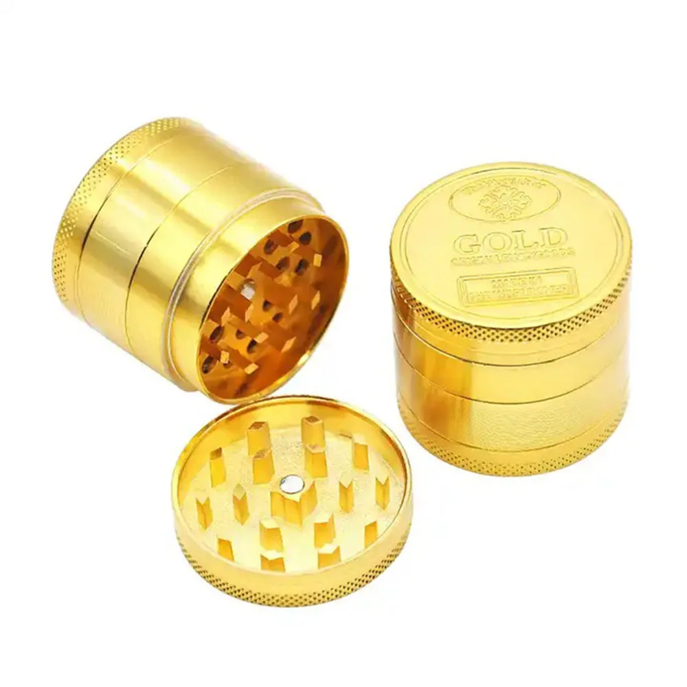 4 Layer 55mm Portable Grinder for Herb Pepper Mill Crusher Smoke Spice Muller Machine Metal Tobacco Grinder Smoking Accessories