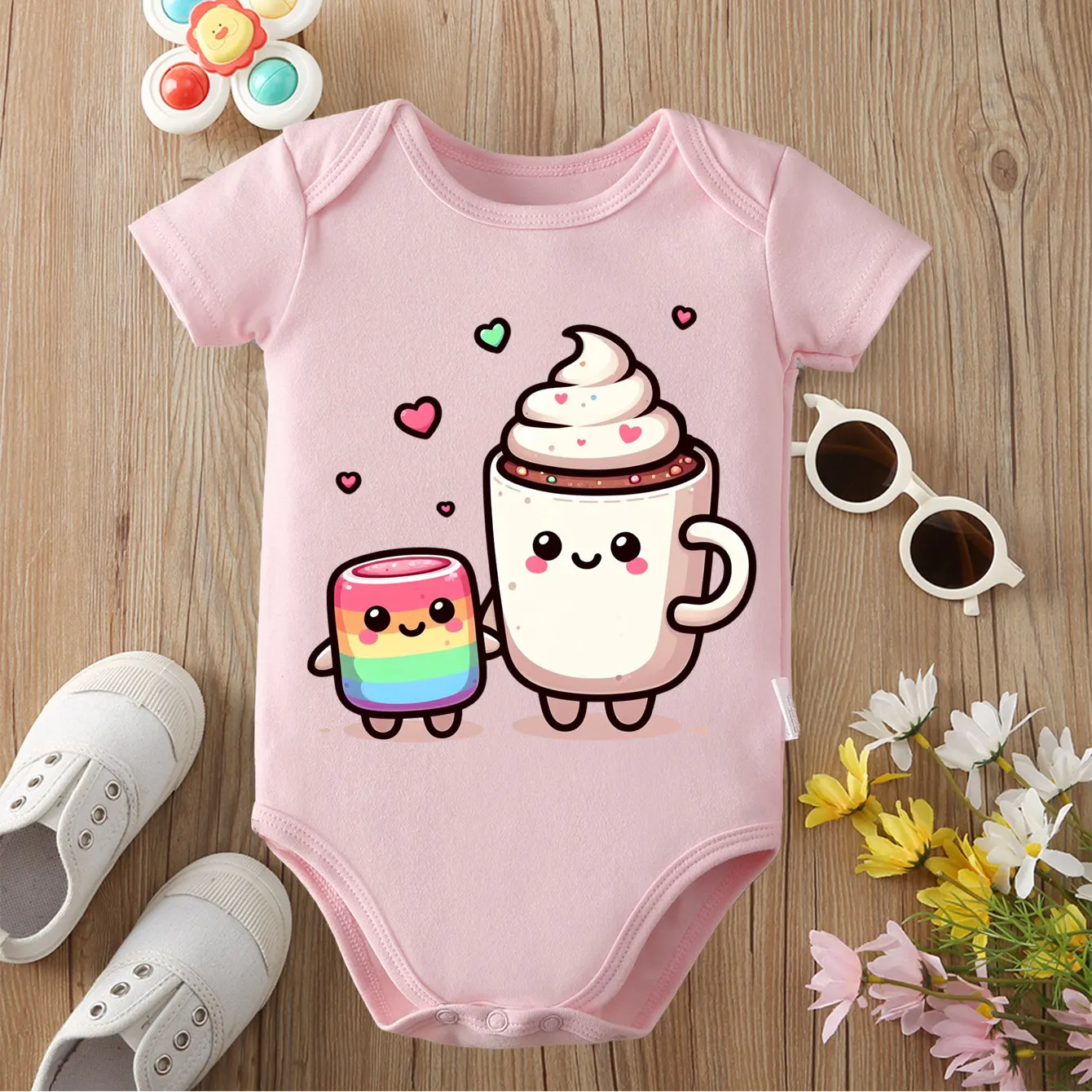 

Боди из чистого хлопка The Best Partner с принтом сладкой ваты, удобные комбинезоны для малышей, комбинезон для новорожденных от 0 до 12 месяцев