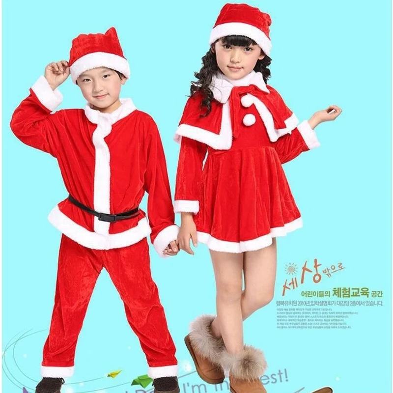 子供のsanta claus服セット、男の子と女の子、父とクリスマス、新年