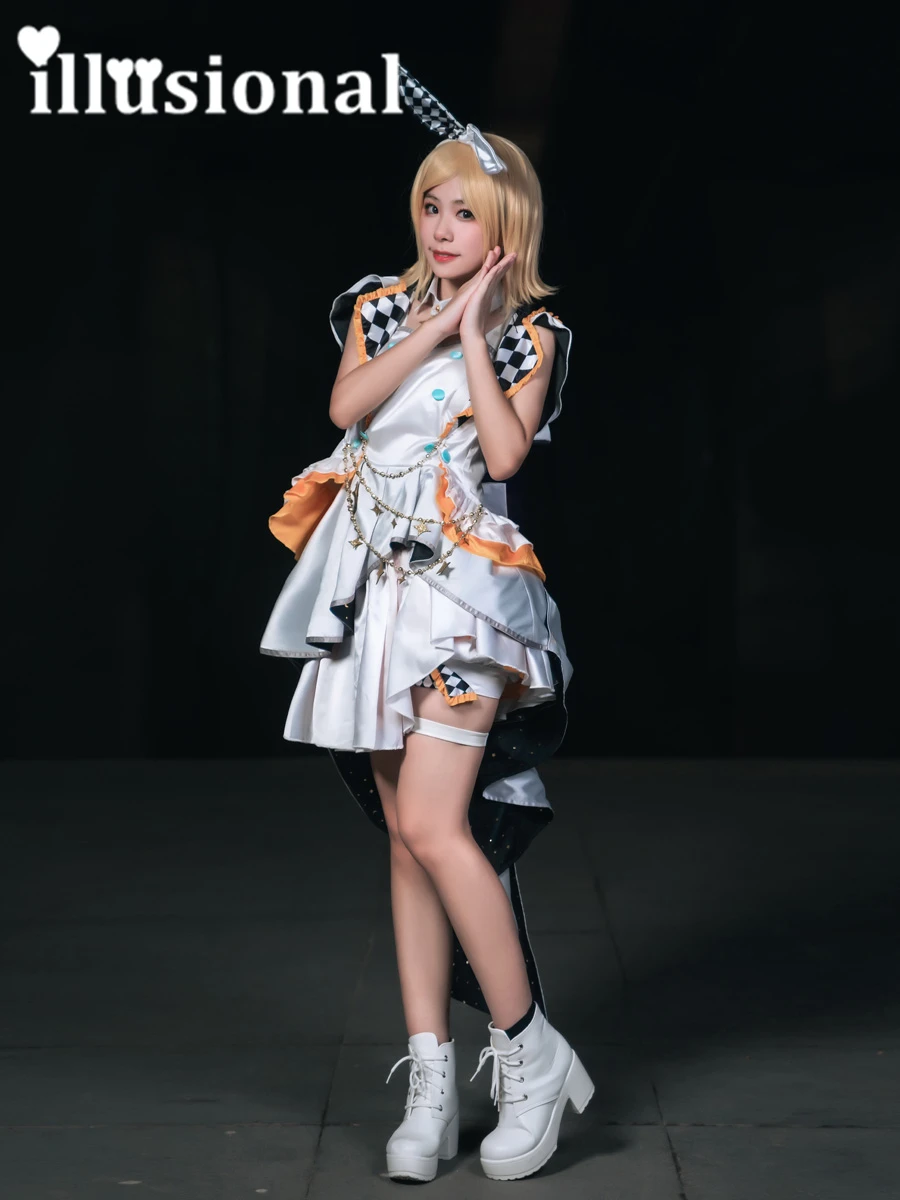 illusional Project feat Rin Cosplay Costume women rin MORE MORE JUMP dress female