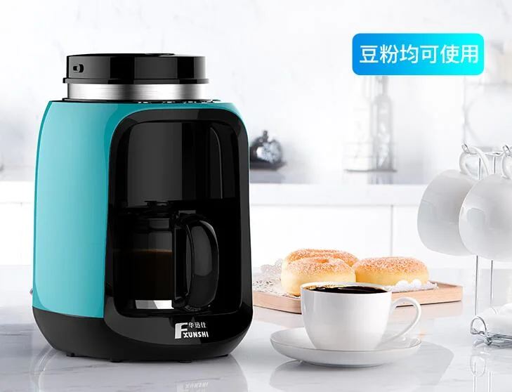 CHINA Fxunshi US-based automatic DRIP CAFE MAKER Grinding beans coffee machine dual-use BEAN/flour