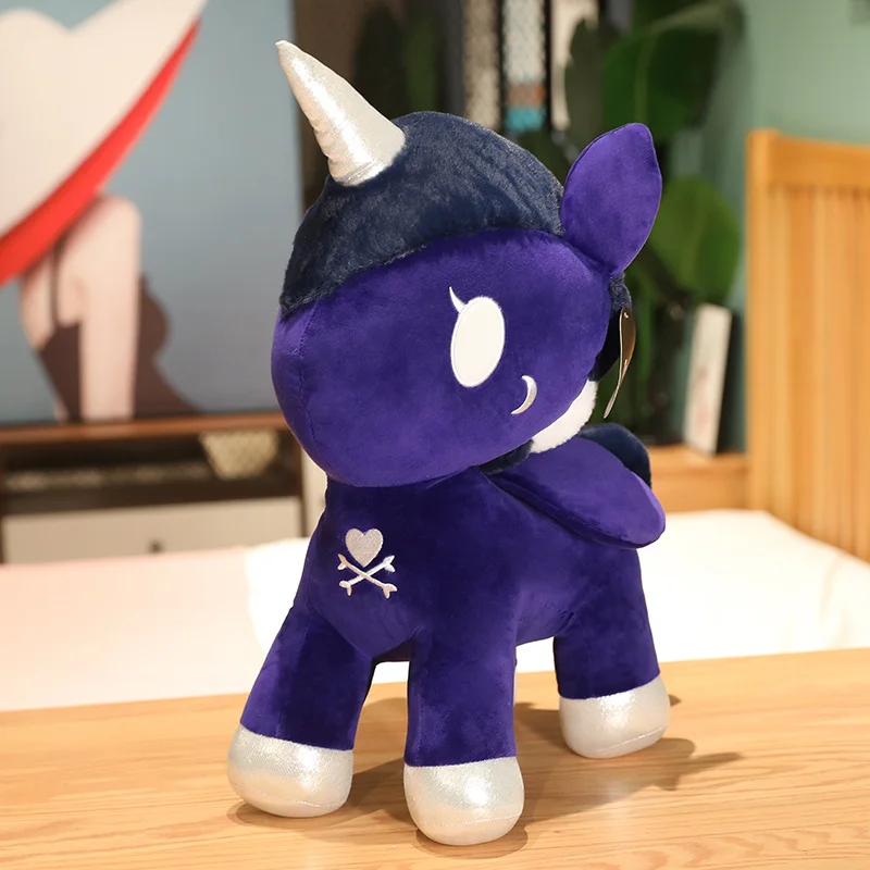 Tokiodki-カラフルなユニコーンぬいぐるみ,27/45cm,かわいい人形