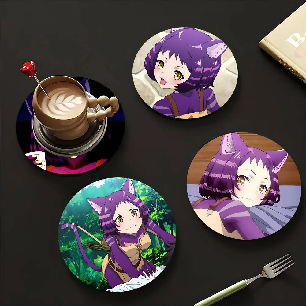 1pc Myarey Anime Characters Wooden Coaster Colour Printing Cup Mat Home Desk Decoration Gifts