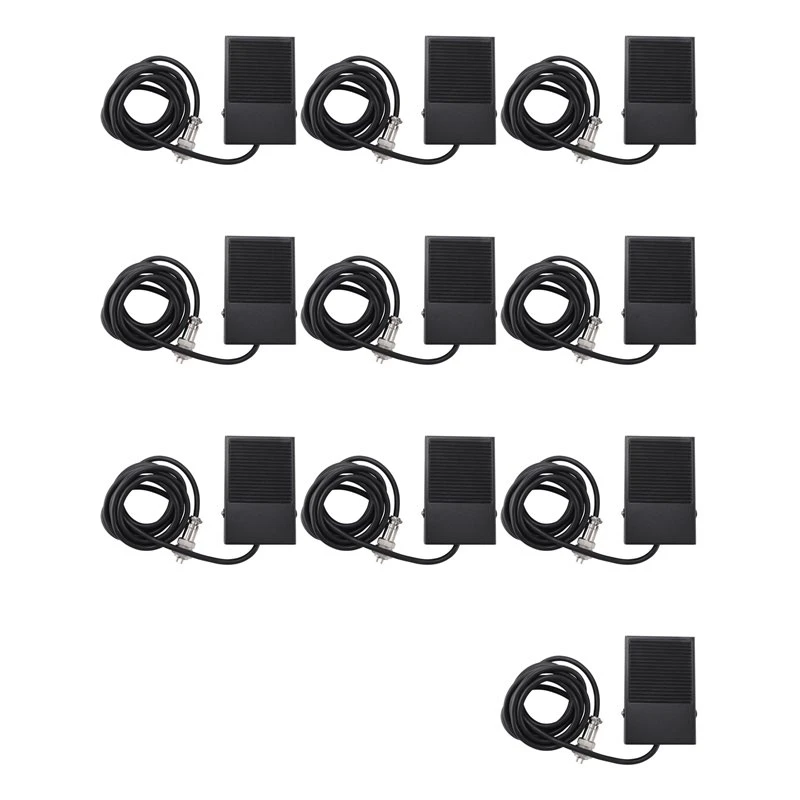 BMBY-10X Hand Metal Foot Pedal Switch 1.8 Meters Cable 2 Pins Connector Spot Welding Tig Torch