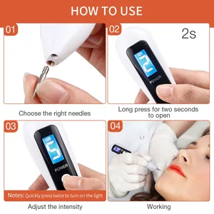 9 mặt da mặt LCD LCD Dark Dark Remover Tattoo Remove Laser plasma Pen Facial Machine Tag Tag Tháo di động 8 Máy bán hàng chính Flexo - 5