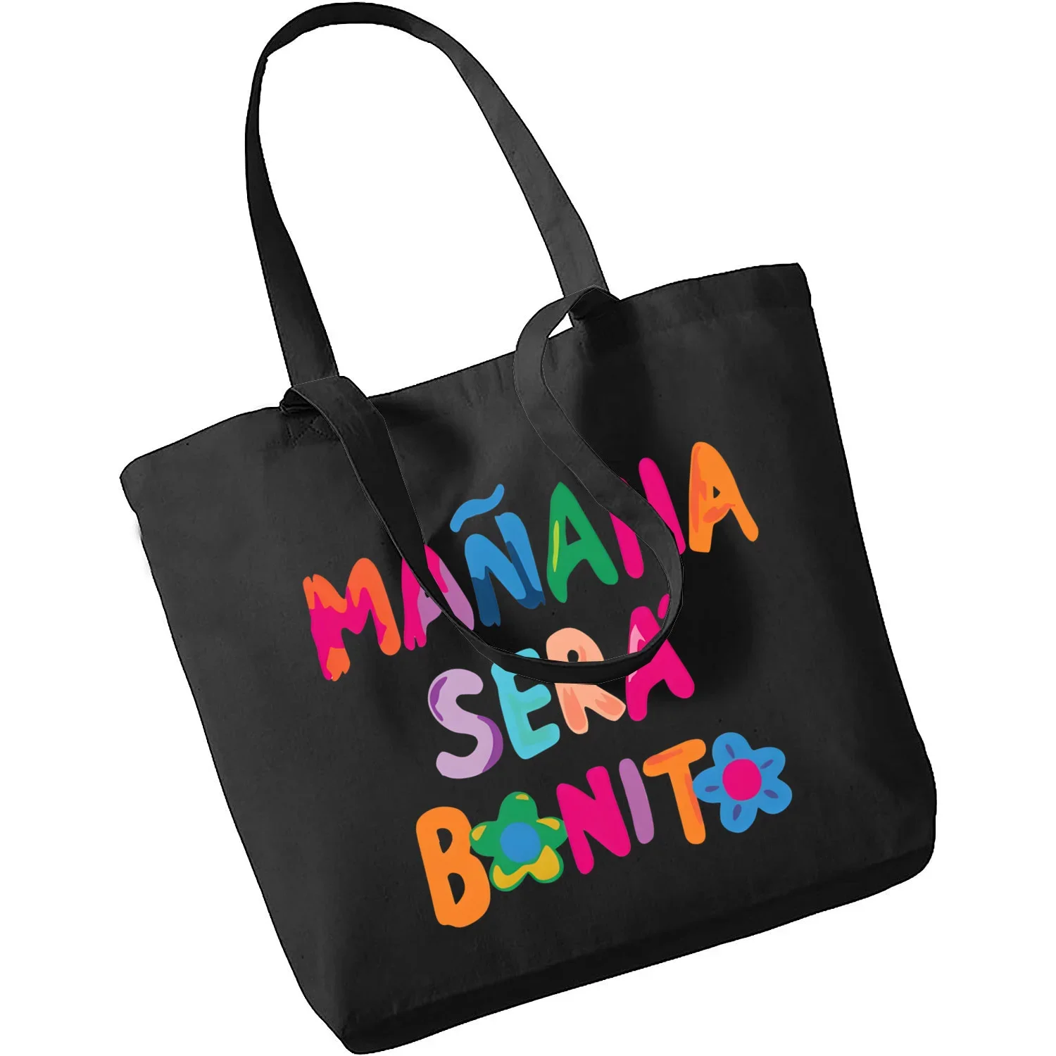 Karol G Bichota Manana Sera Bonito Music Singer Tote Bag Unisex Canvas Bags Shopping Bags Printed Casual Shoulder Bag Foldable