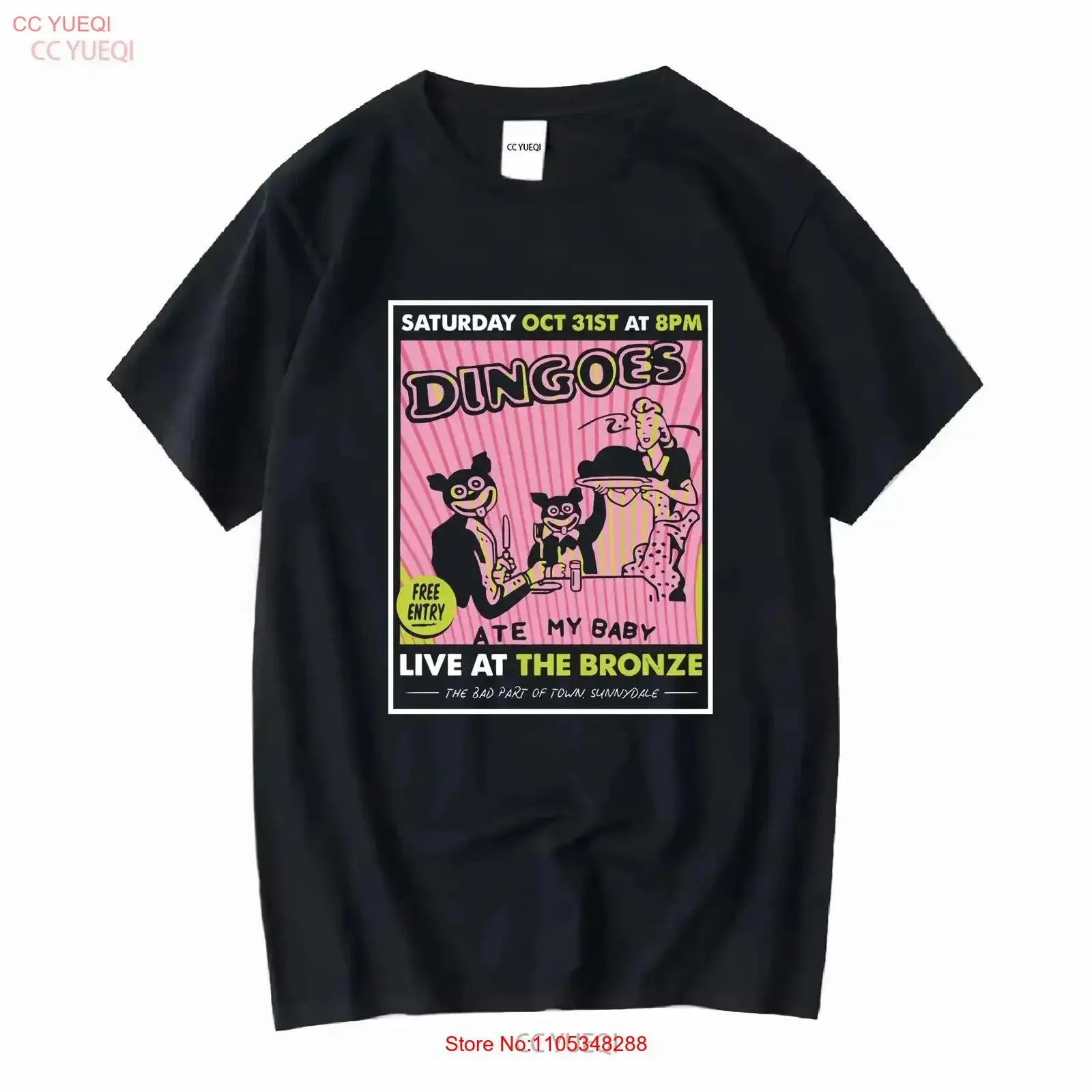 Dingoes Ate My Baby Buffy The Vampire Slayer Bronze Gig T Shirt vintage Washed homme designer clothes vintage Washed