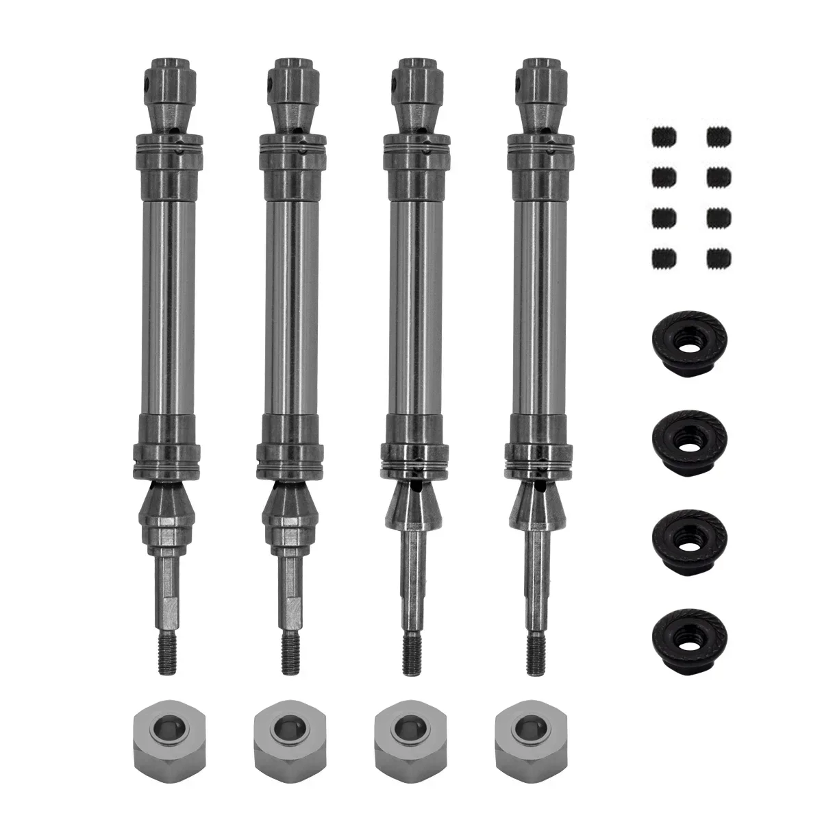 Metal CVD Front and Rear Drive Shaft  for 1/10 Traxxas Slash Rustler Stampede Hoss VXL 4X4 RC Car Upgrade Parts