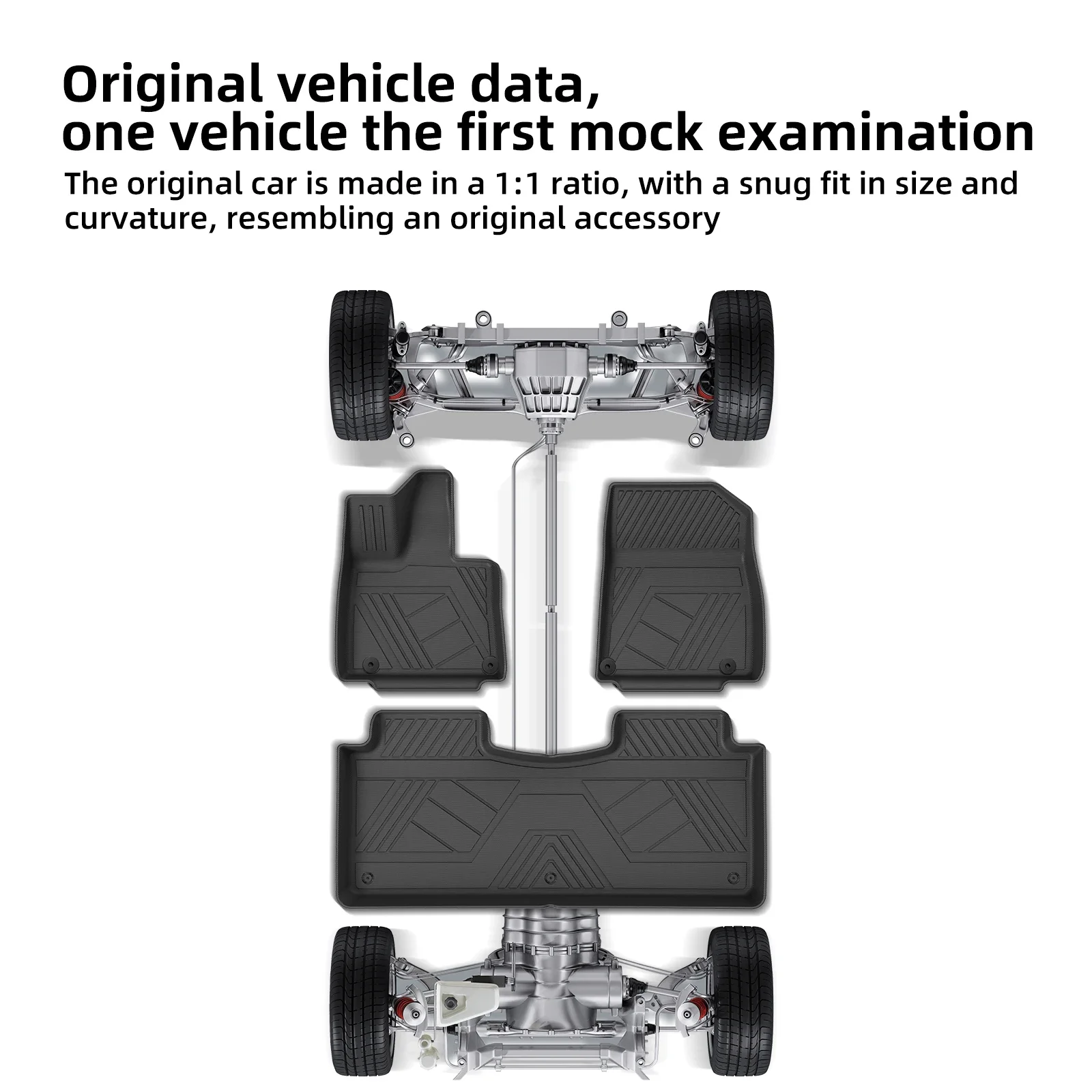 Left Drive for CHANGAN NEVO Q05/Qiyuan Q05 2026+ LHD BEV TPE 3D Car Floor Mats Trunk Pad Waterproof Accessories Black