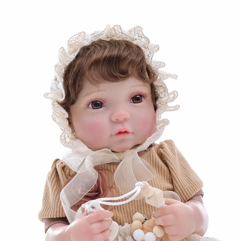

Cloveray 20 inch Full Body Vinyl Realistic Reborn Baby Doll Vinyl Doll High-quality Original Collector's Edition Toy Kid Gift