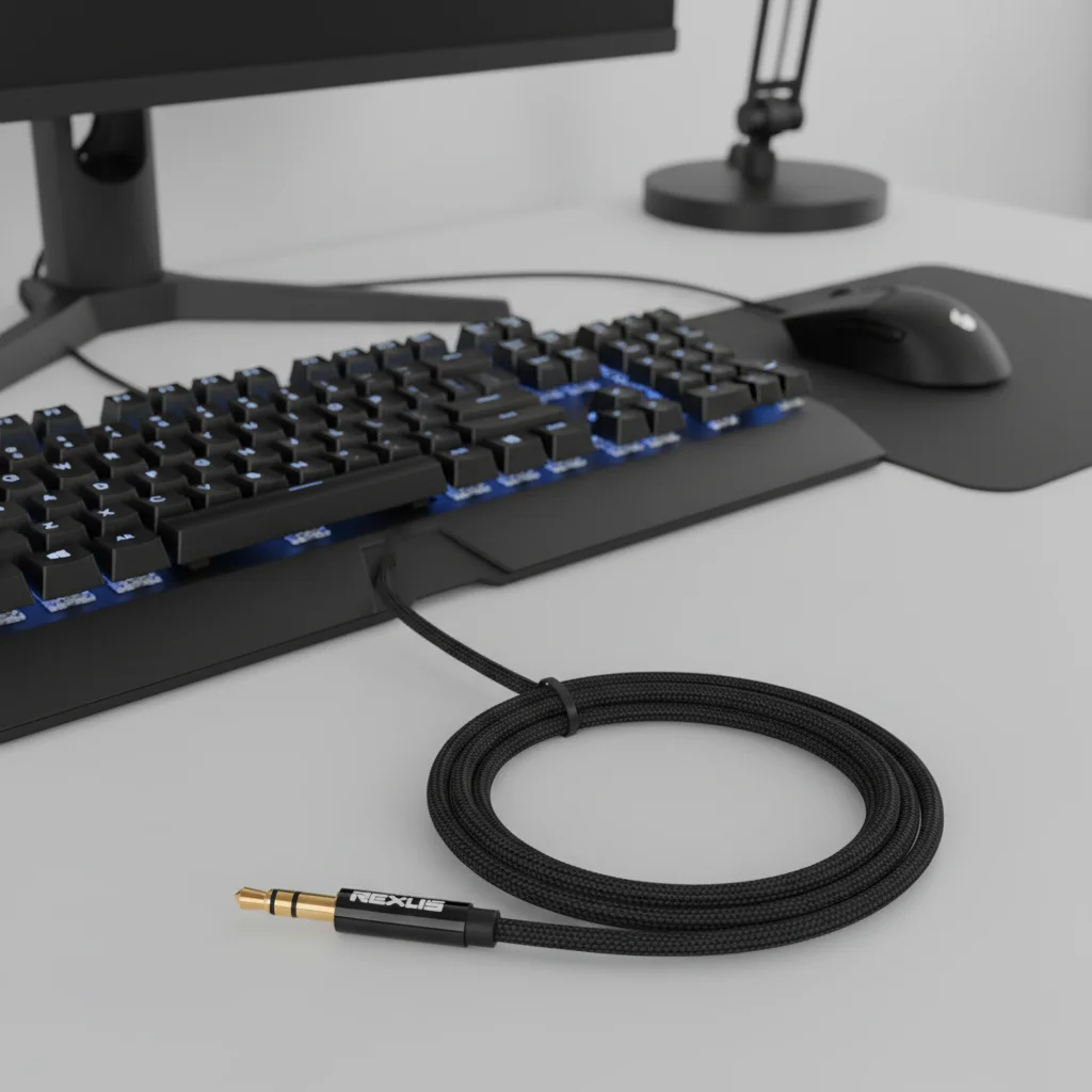 0.5m/1m/1.8m/3m/5m 3.5mm Jack Stereo Male to Female Audio Extension Cable Aux Cord Extender For PC Laptop Phone Car Speaker