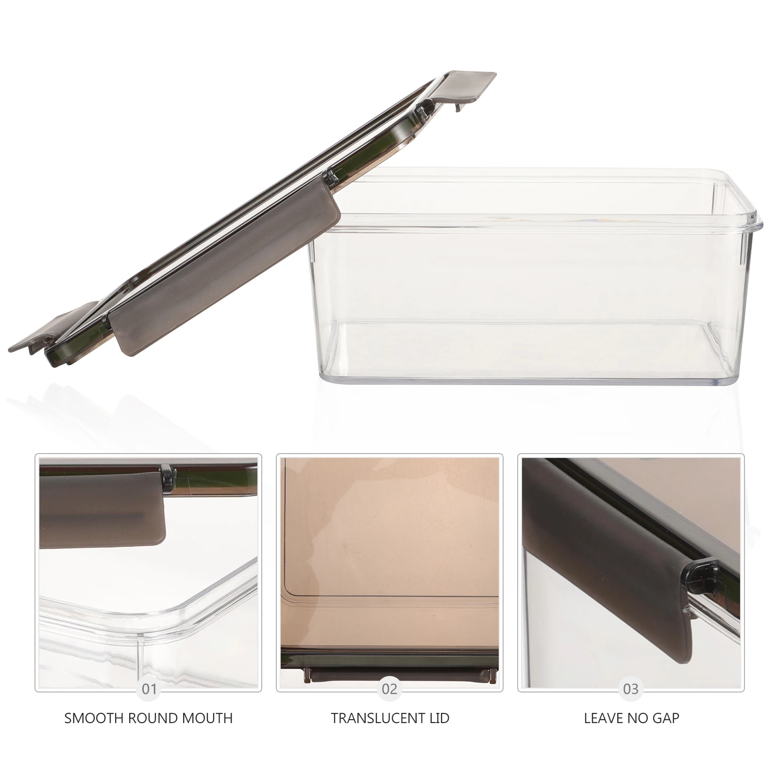 

Pickle Jar Food Containers Airtight Sealed Storage Boxes for Kimchi Baby Food Condiments Beans Powders Reusable Plastic Pet