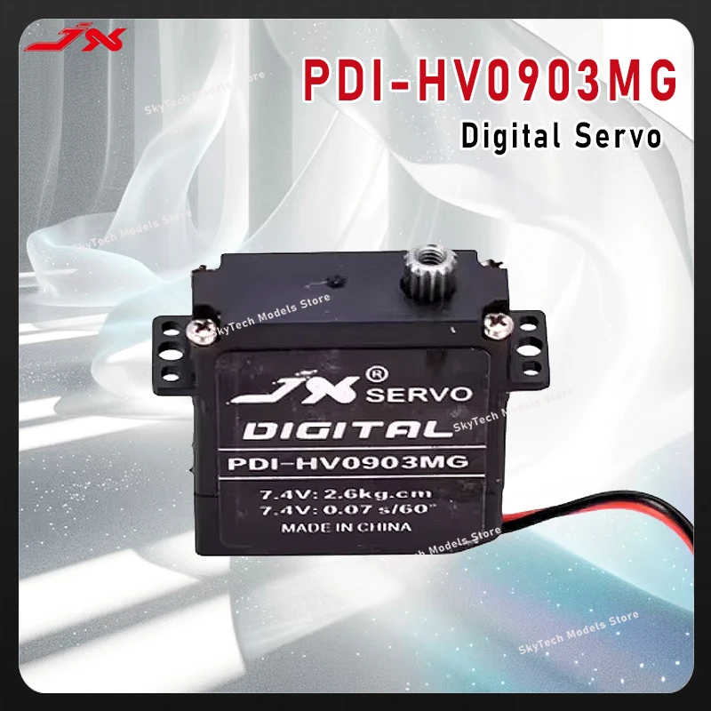

Сервопривод JX PDI-HV0903MG 2.6кг с металлическим редуктором, цифровой, для радиоуправляемых планеров, пластиковый корпус
