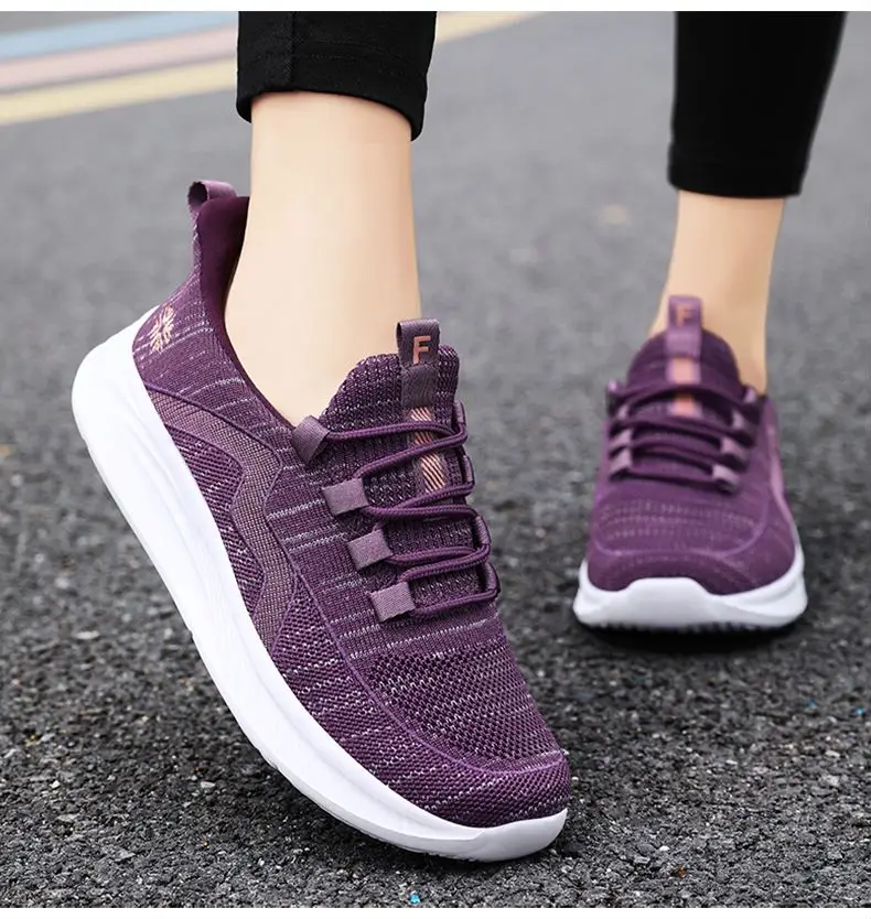 Zapatillas deportivas informales para mujer, calzado de deporte atlético con plataforma antideslizante, tenis de lujo de grado superior, otoño