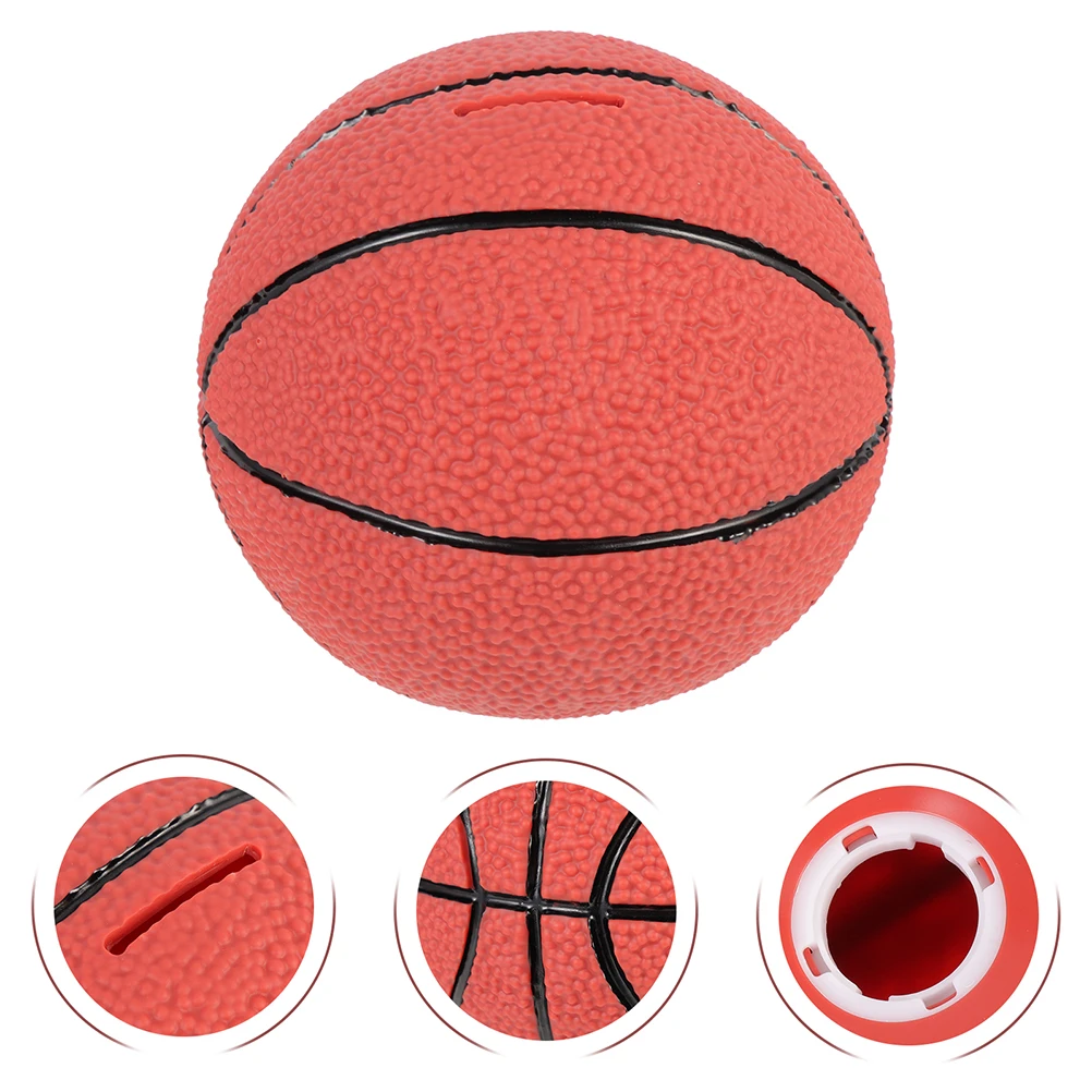 Basketball-Sparschwein, Vinyl, tragbare Spardose, große Kapazität, sichere Anti-Drop-Münzbank für Kinder, Teenager, Erwachsene, Zuhause