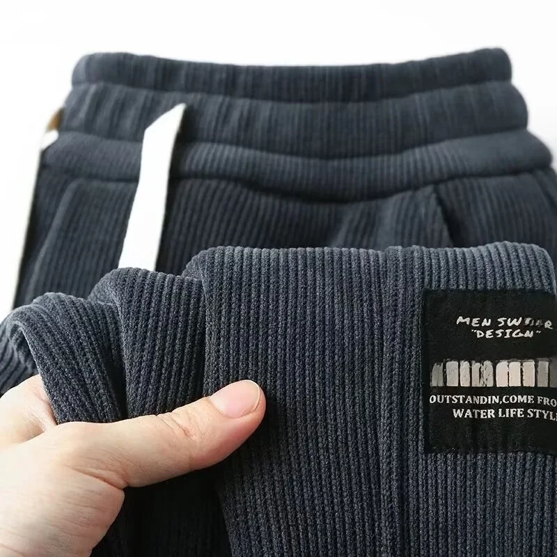 

Вельветовые немагнитные нежелезные мужские брюки, весенне-осенние свободные брюки с защитой от ожогов, молодежная модная повседневная одежда, всесезонные