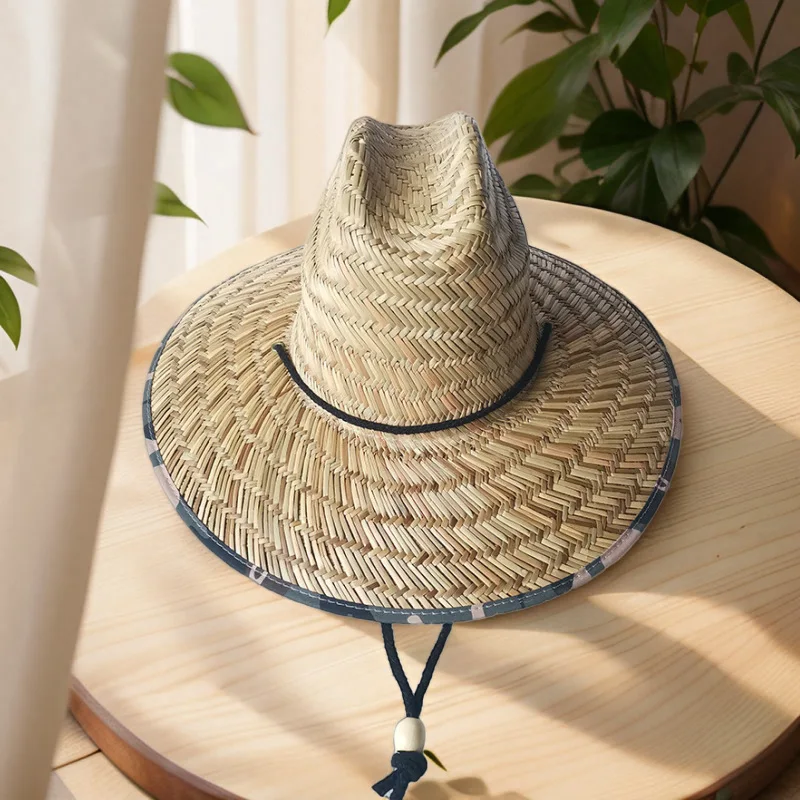 قبعة شمس صيفية للرجال قابلة للتنفس بحافة واسعة لصيد الأسماك والسفر في الهواء الطلق قبعة للحماية من الشمس