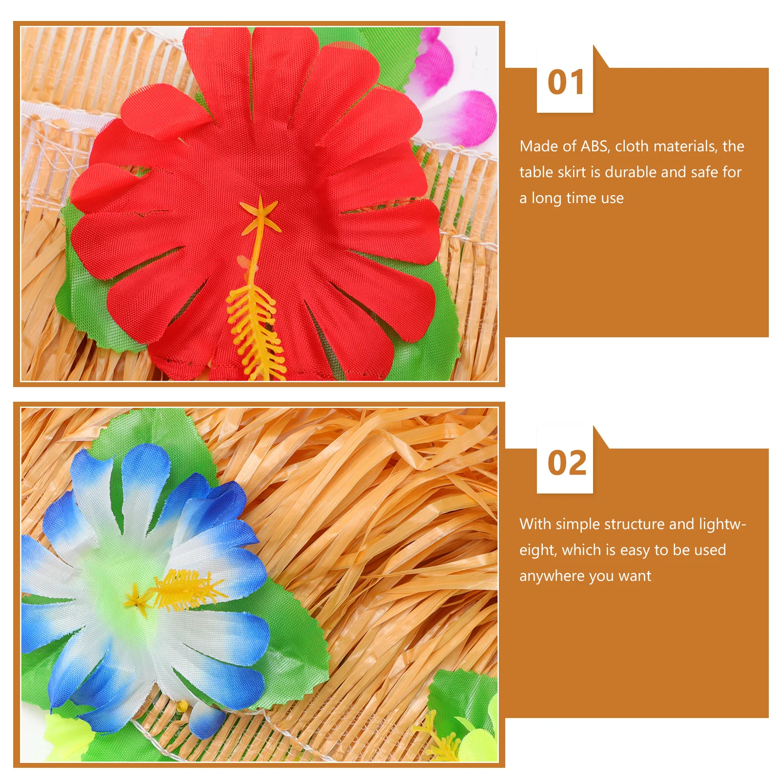 

Hawaii Party Table Skirt Decorative Tinsel Fringe for Wedding Festive Events Backdrop Stage Background Party Decoration Props