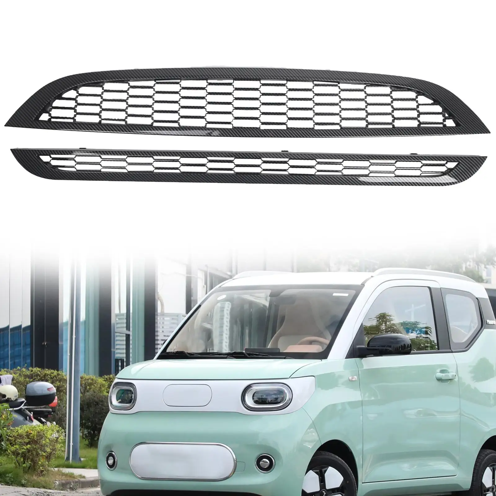 

Front Upper Lower Grille 51137026202 Easy Installation Directly Replace Repair Part for Mini Cooper 2001-2006 R50 R52 R53