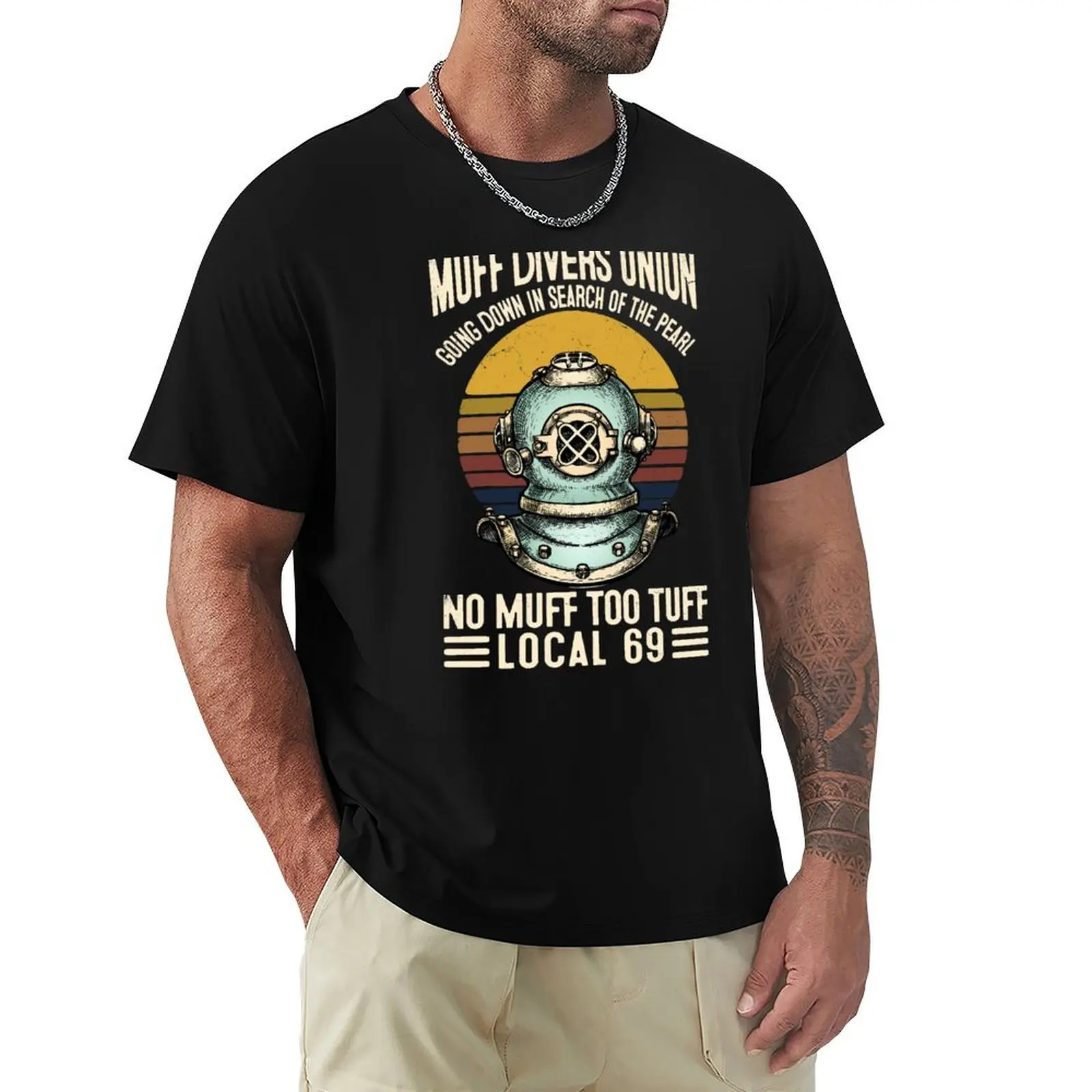 Diving Muff Divers Union 2 T-Shirt street wear graphic tee shirt vintage mens graphic tshirts