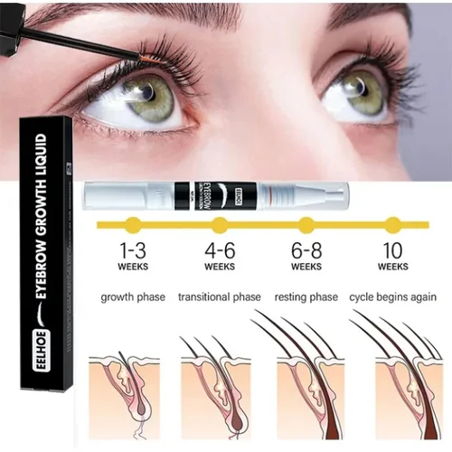 Imagen 1 del producto El producto antipérdida de cabello para el crecimiento del cabello de pestañas previene la calvicie maquillaje de cejas alargado más grueso y completo