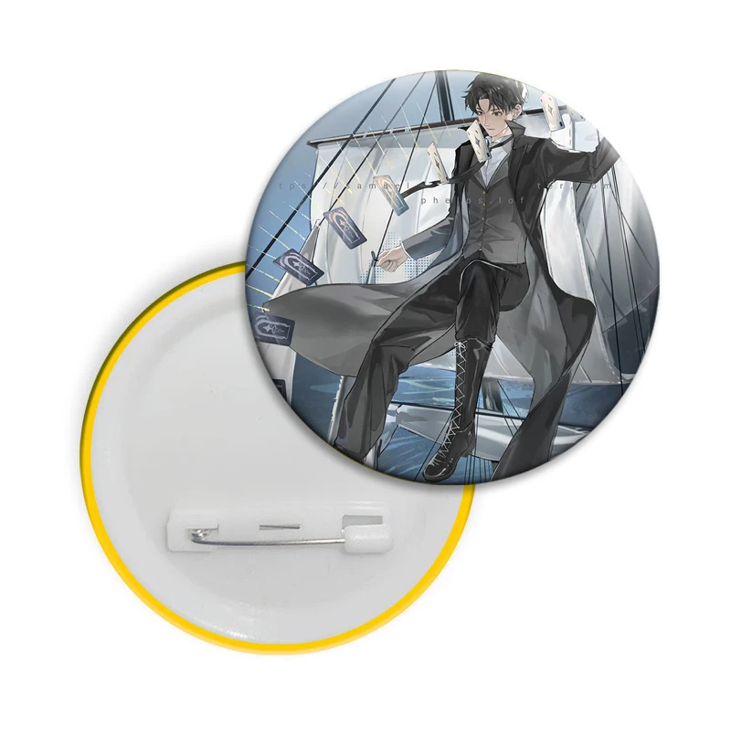 أنيمي سيد الألغاز لينة زر دبوس شارة معدنية الإبداعية بروش لحقيبة الملابس قبعة ديكور مجوهرات اكسسوارات هدية تذكارية