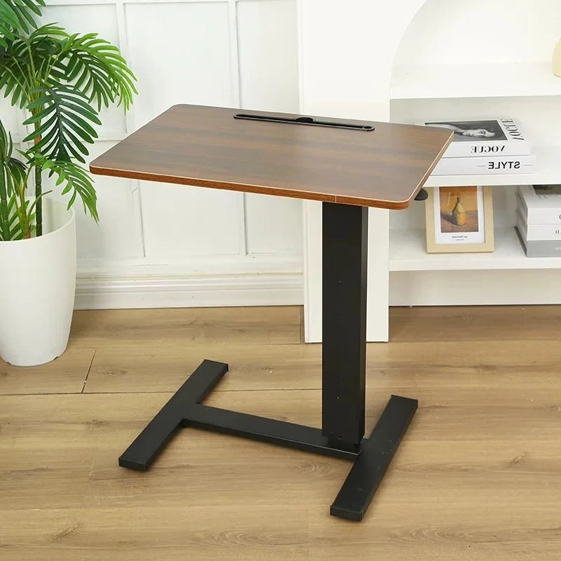 Adjustable Mobile Bedside Table Double Sided Folding Pneumatic Lift Sofa Laptop Desk