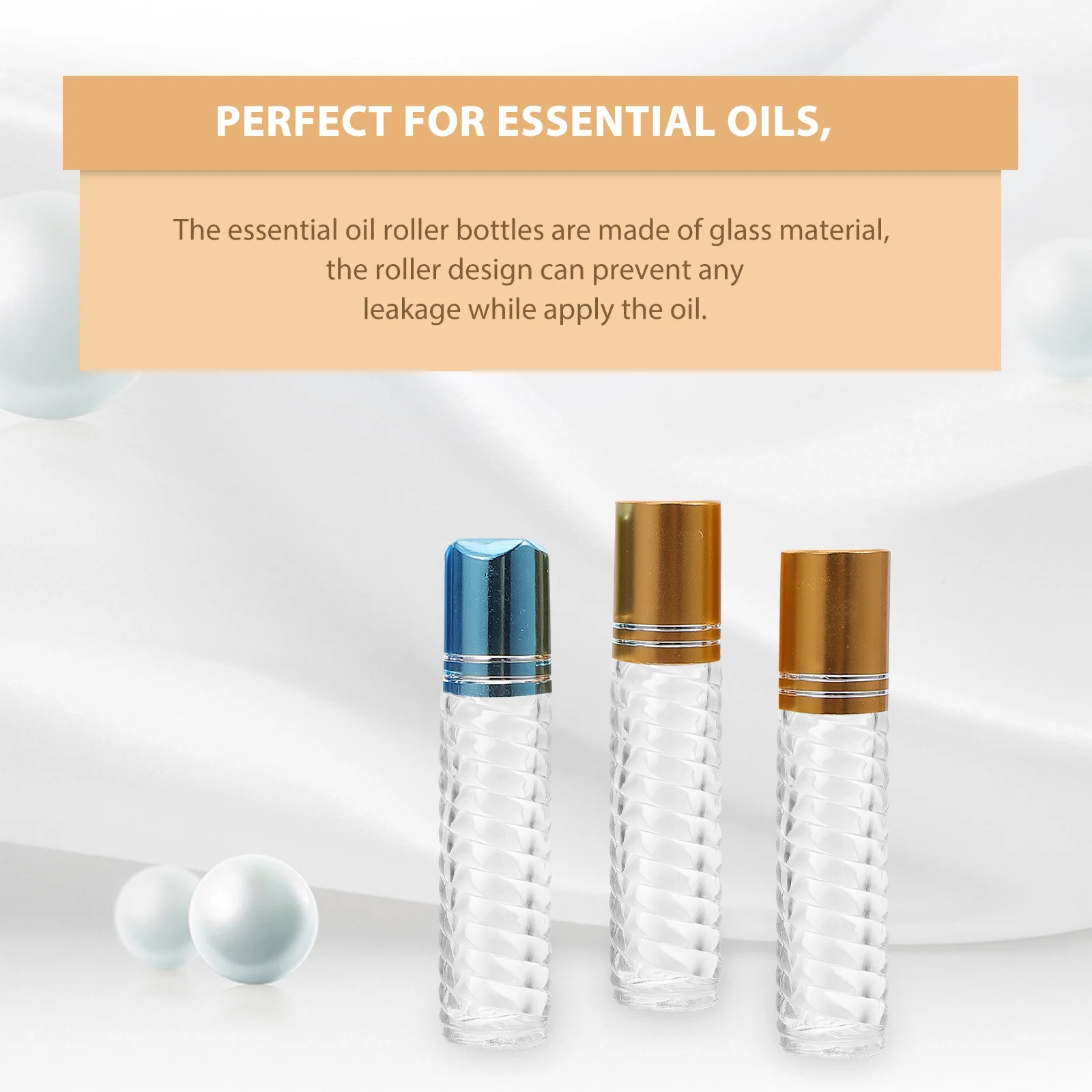 12 stuks 5 ml glazen rollerfles met dop hervulbare roll-on flessen voor essentiële oliën parfum subverpakking compact reisformaat