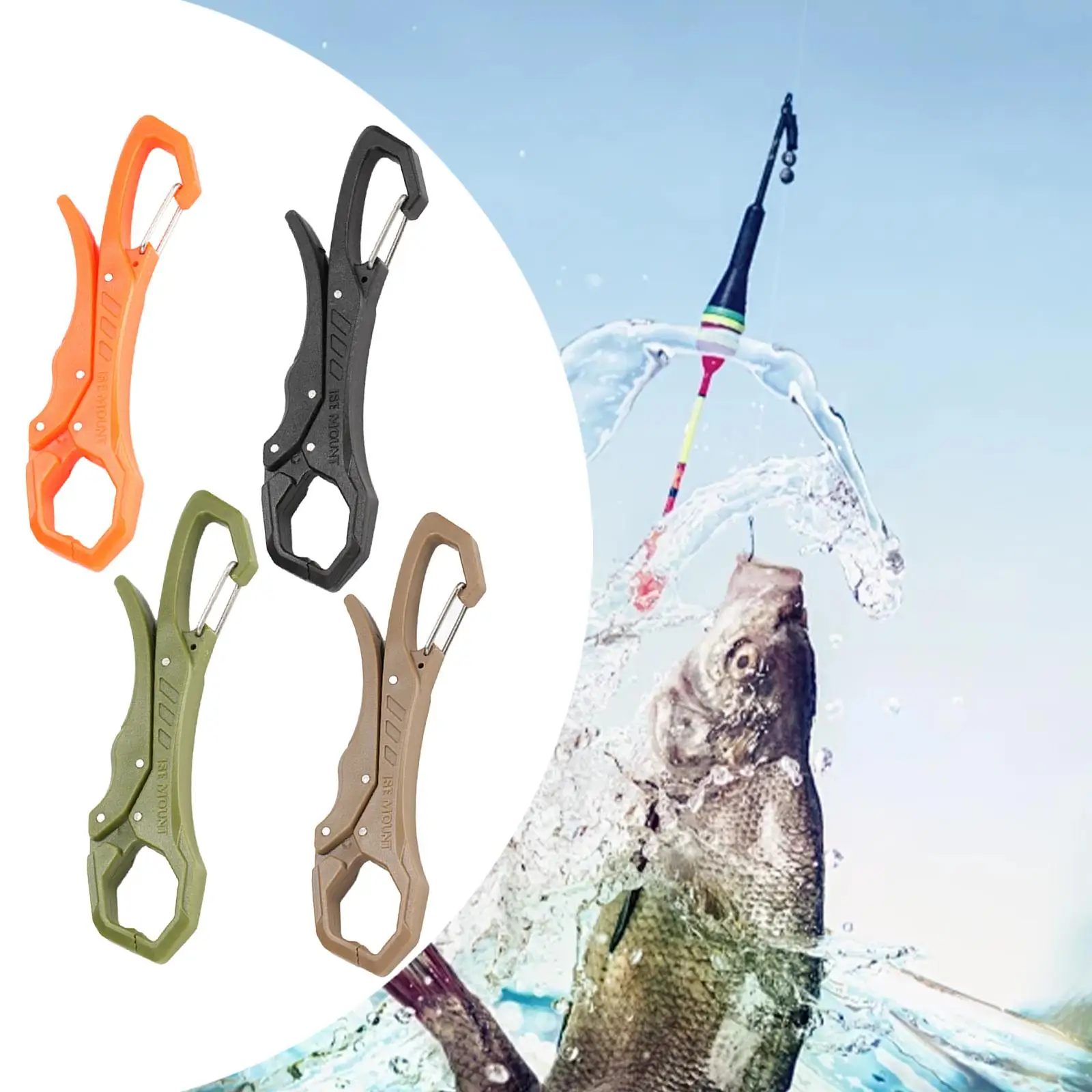 Fish Lip Gripper Multifunctional Convenient Fishing Gear Glove Clip Fish Mouth Pliers Fishing Accessories Mini Fish Mouth Clip