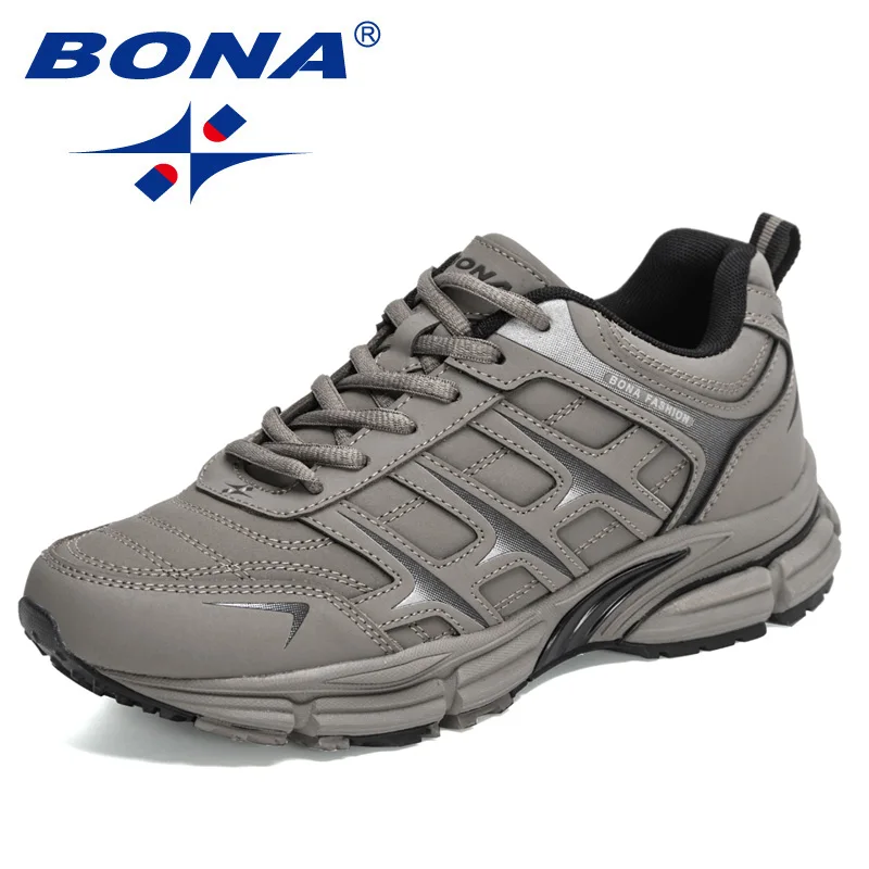 BONA 2022 New Designers Running Shoes Fashion Jogging Sneakers Men Comfort Wear-resisting Footwear Man Walking Footwear Comfort