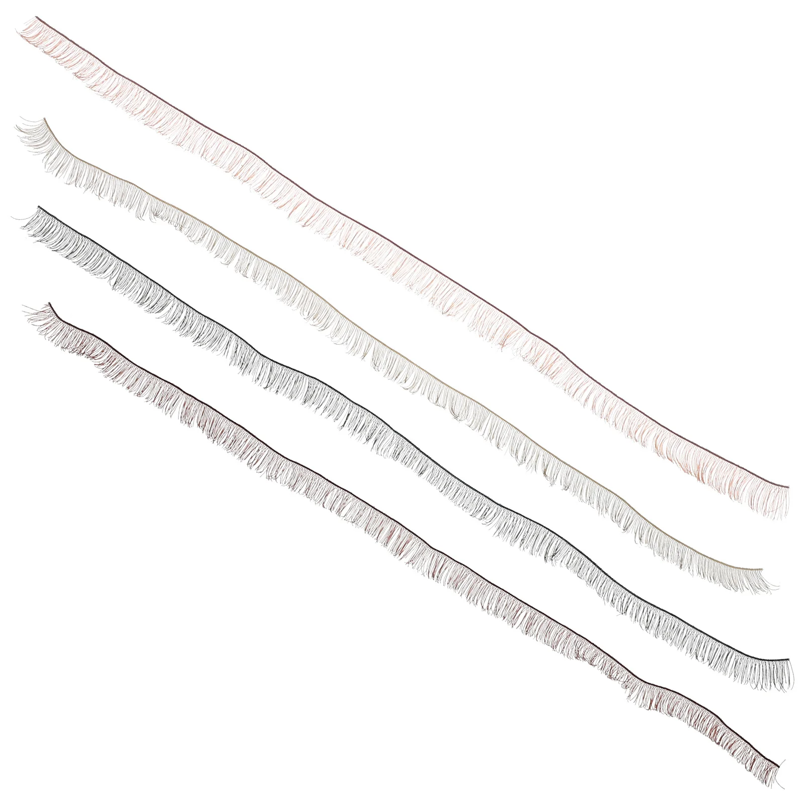 4 قطعة الرموش الصناعية متعددة الألوان لتقوم بها بنفسك شرائط رمش وهمية للحرف اليدوية الرموش الزخرفية حزمة الملحقات #1