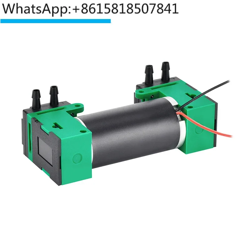 Double head micro vacuum pump 12V negative pressure pump small 24V oil-free electric diaphragm sampling pump