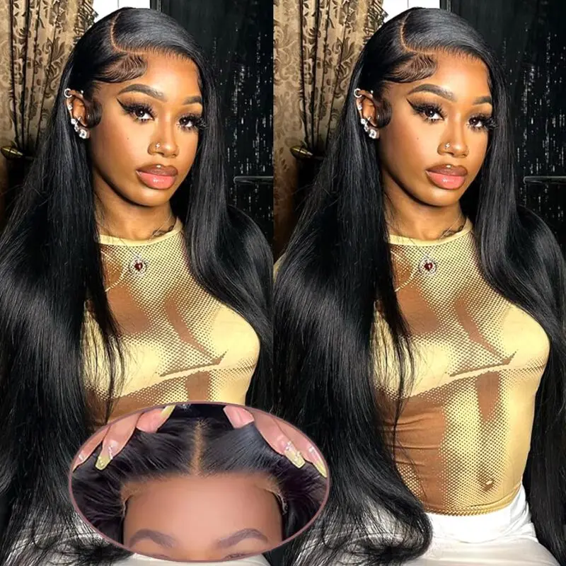 Straight Lace Front Human Hair Wigs Brazilian 13x4 Transparent Lace Frontal Human Hair WIg For Black Women Virgin Hair Wigs