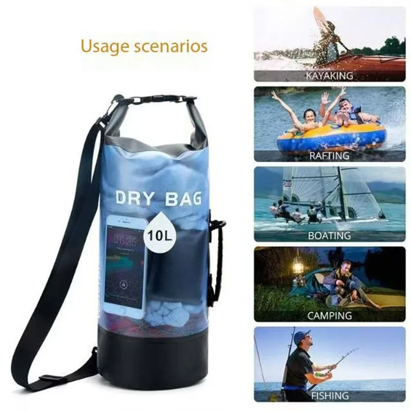 Waterproof Bucket Bag for Outdoor Sports, Beach Bag for Beach, Hot Spring Swimming