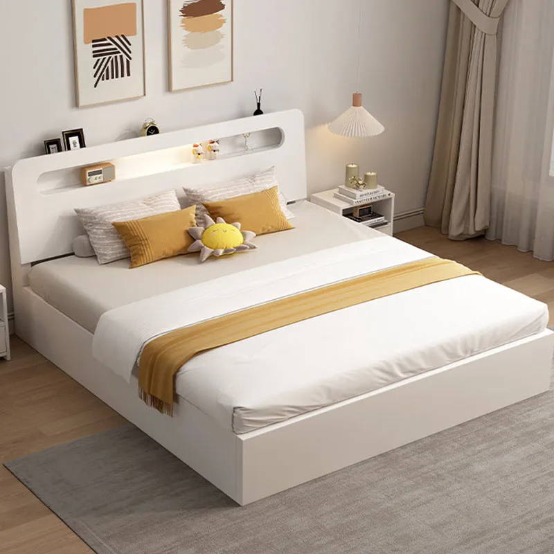 

Bedroom Queen Bed Baby Children Luxury Modern Mobile Princess Wooden Sleeping Design Bed Floor Letto Matrimoniale Home Furniture