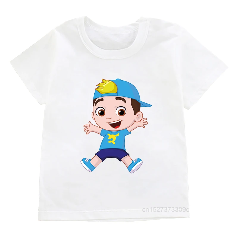 New Kids Funny Luccas Neto Cartoon Graphic Printing T-Shirts Boys Summer Casual Clothes Fashion Girls Tees Tops