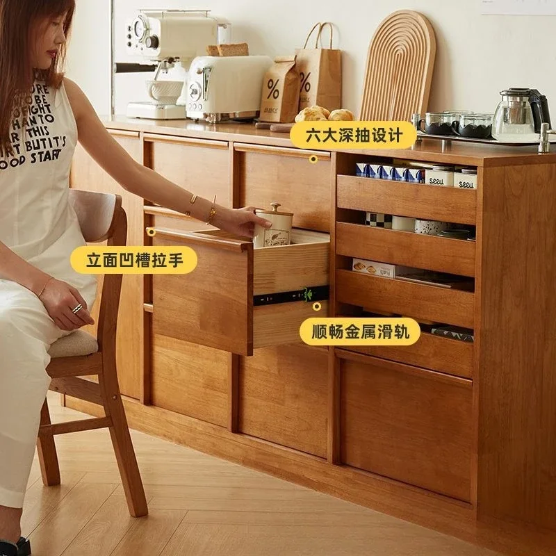 

Locker Island desk drawer Simple side Solid wood dining side Floor low Living room wall