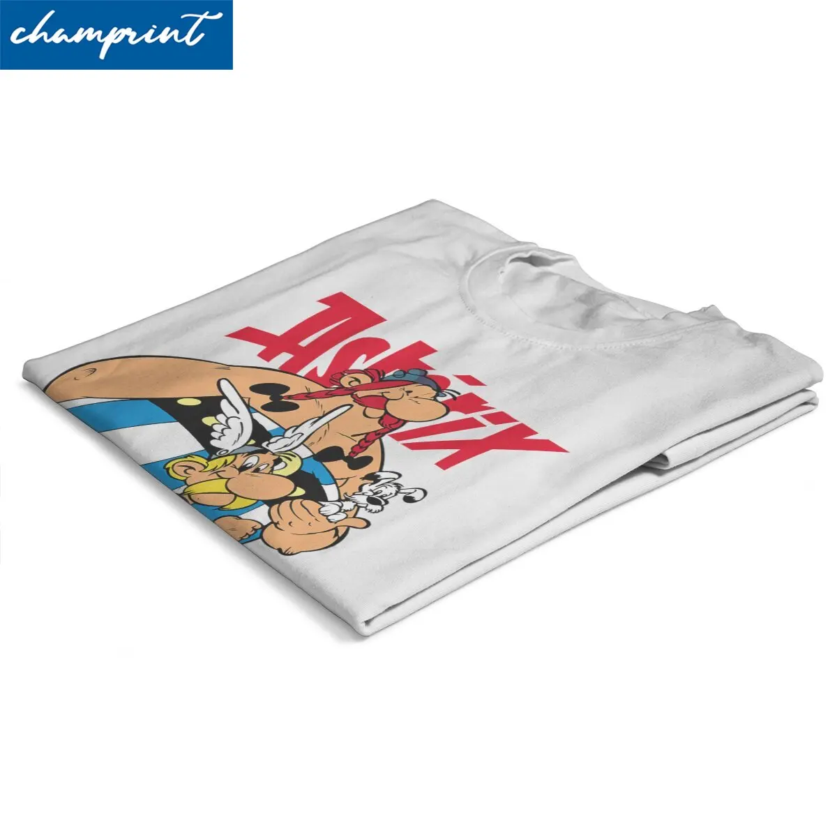 Asterix Obelix T-Shirts Men Cute Cartoon Funny Cotton Tees Crewneck Short Sleeve T Shirts Printed Clothes