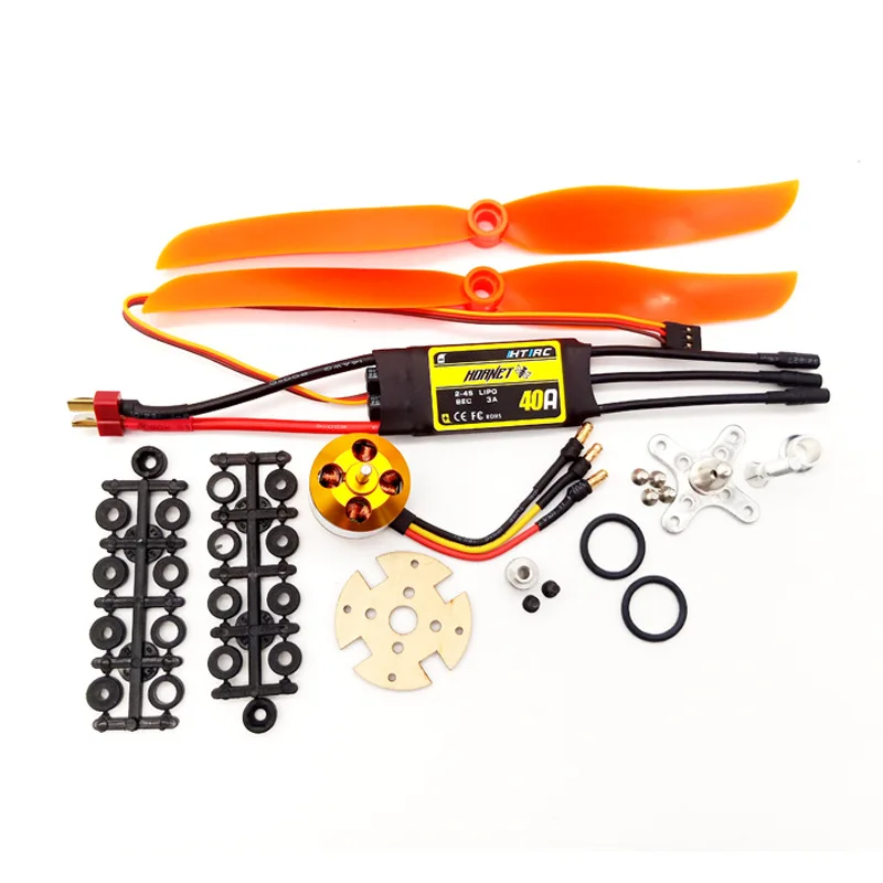 

XXD A2212 2212 2450KV KV2450 Brushless Motor+HTIRC 40A ESC+5030 Prop Blade Propeller RC Power System Combo for RC Drone Airplane