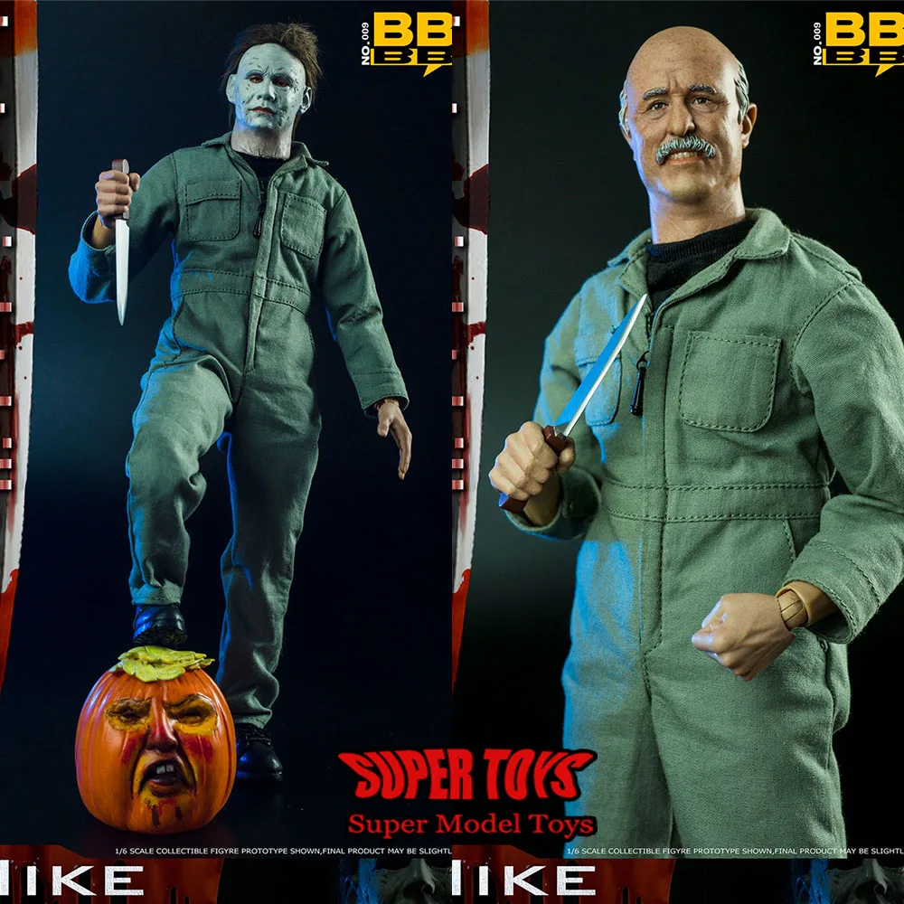 

In Stock BBK BBK009 1/6 Scale Halloween Late Night Killer Mike Figure Model 12‘’ Male Soldier Action Doll Full Set Toy