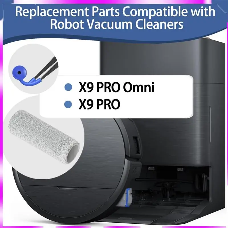 Ecovacs Deebot X9 Pro Omni/X9 Pro-메인 사이드 브러시, 먼지 봉투, 롤러, 걸레 필터 부품용 N98R 진공 액세서리 교체