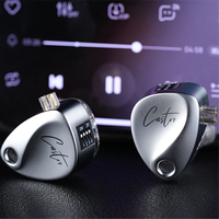 KZ Castor in Ear Headphones HiFi Bass Sound Noise Isolating Dual-Dynamic Driver Wired Earbuds Harman MIC