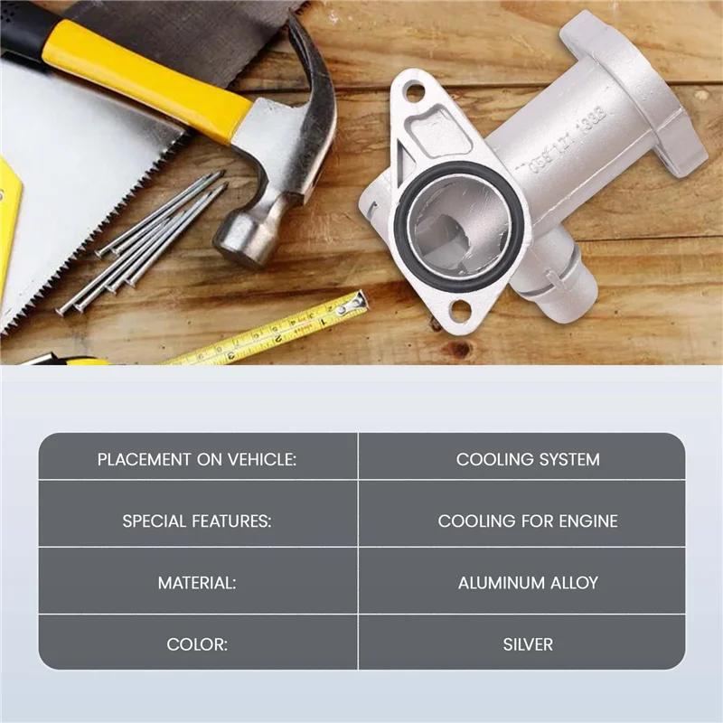 

Эффективный алюминиевый автомобильный разъем для шланга охлаждающей жидкости, выходная труба радиатора 058121132 для VW Passat B5 A4 1,8 T